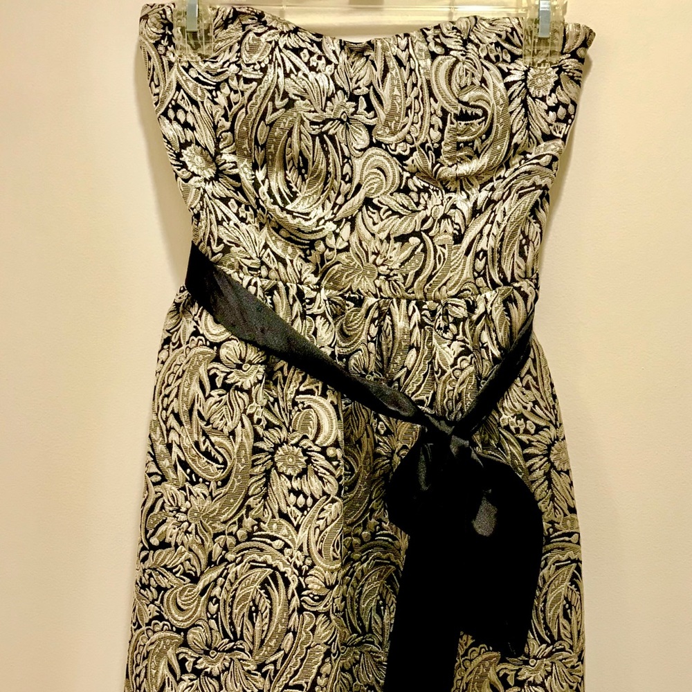 Metallic Gold Cocktail Dress
